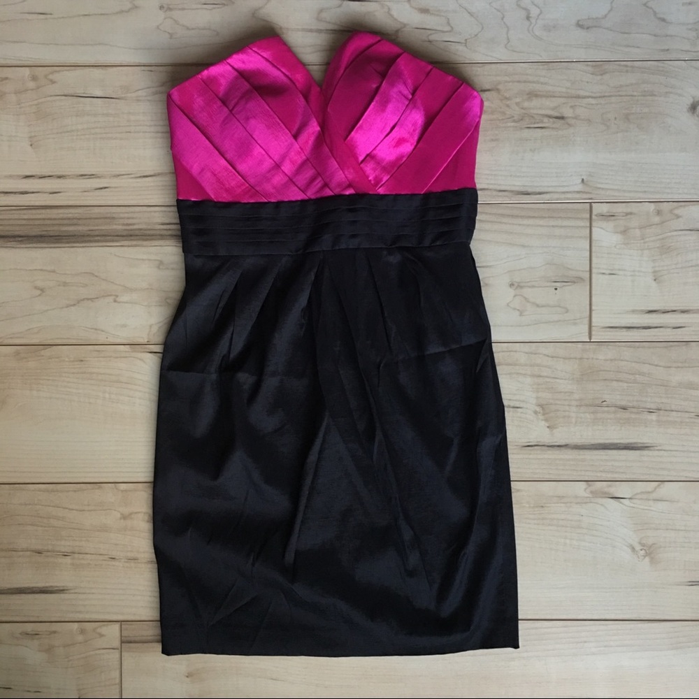 Fun Calvin Kline Black and Hot Pink Dress